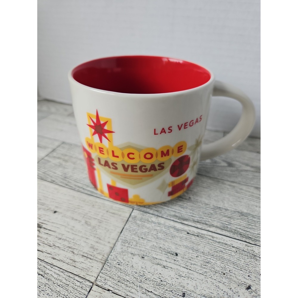Starbucks Las Vegas You Are Here Collection Series 14oz Coffee Tea Mug Cup EUC